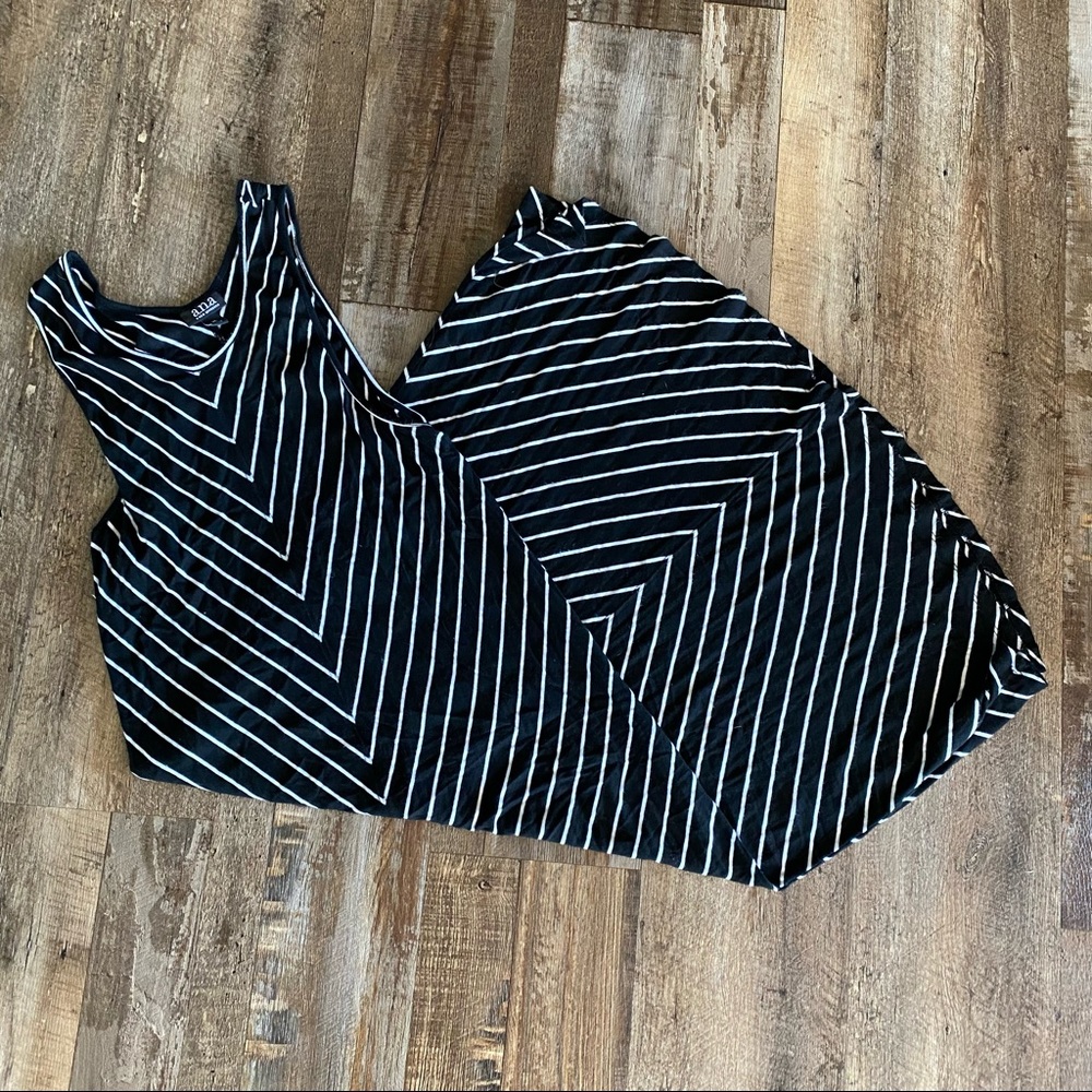 a.n.a Black and White Sleeveless Sundress